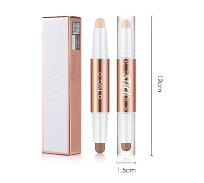 O.TWO.O Double Head Contour & Highlight Stick — Sculpt, Define & Brighten in One
