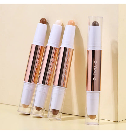 O.TWO.O Double Head Contour & Highlight Stick — Sculpt, Define & Brighten in One