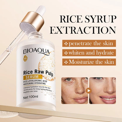 BIOAQUA White Rice Face Serum — Anti-Ageing, Brightening & Deep Moisturising