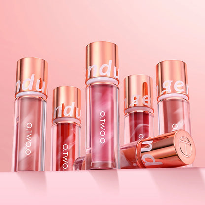 O.TWO.O Liquid Lipstick — 24H Waterproof Velvet Matte in 8 Named Shades