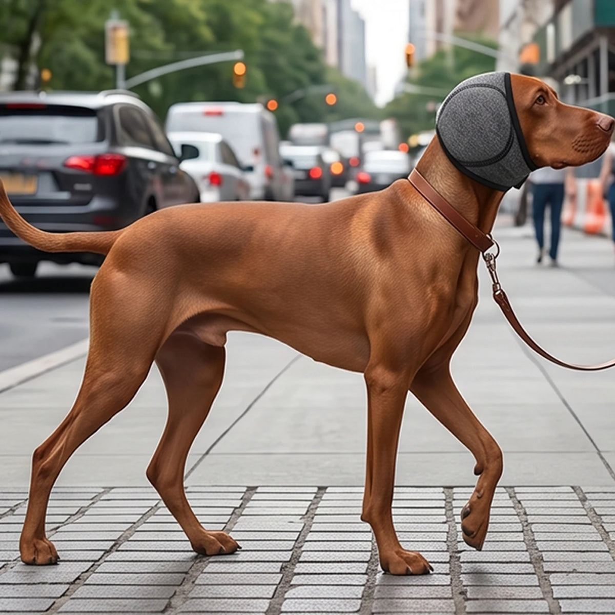 Dog Calming Hoodie Wraparound Design Dogs No Shake Ear Wraps Soft Comfortable Earmuffs for Hematoma Care Bathing Drying Swimming
