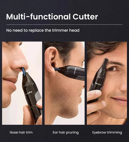 Philips Nose Hair Trimmer NT3650/16 — Painless, Washable & Precise Grooming for Men & Women