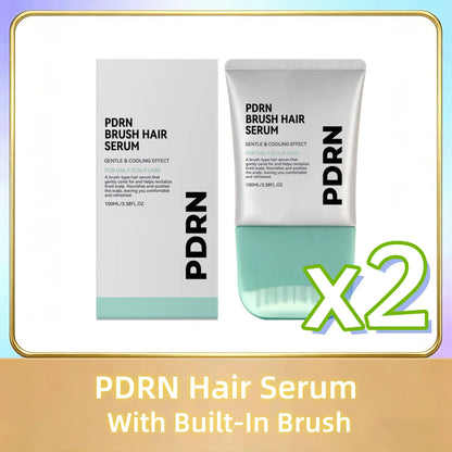PDRN Hair Serum with Built-In Brush — Anti Hair Loss, Scalp Nourishing & Root Strengthening Treatment