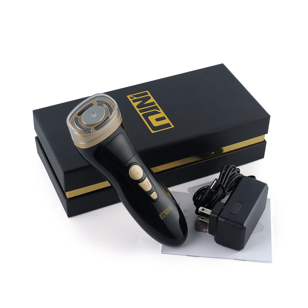 Mini HIFU Facial Lifting Device — RF, EMS & Ultrasonic Skin Tightening for Face, Chin, Neck & Eyes