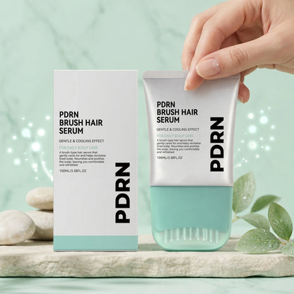 PDRN Hair Serum with Built-In Brush — Anti Hair Loss, Scalp Nourishing & Root Strengthening Treatment