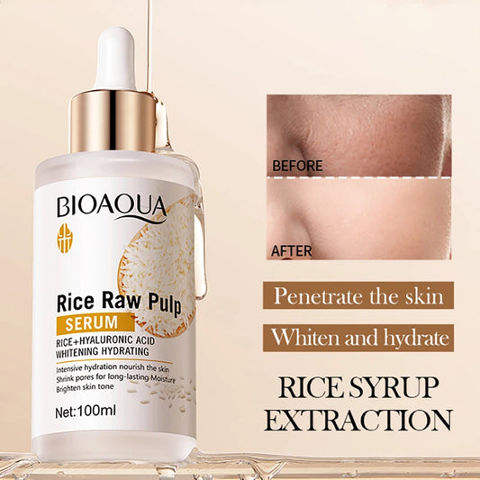 BIOAQUA White Rice Face Serum — Anti-Ageing, Brightening & Deep Moisturising