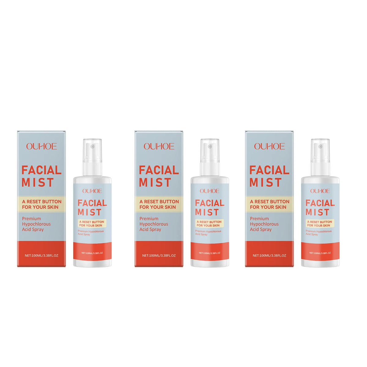Hypochlorous Acid Facial Spray — Soothing, Acne & Redness Relief Skin Mist