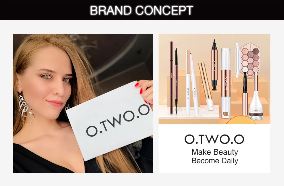 O.TWO.O Liquid Lipstick — 24H Waterproof Velvet Matte in 8 Named Shades