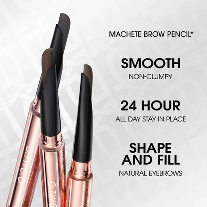 O.TWO.O Machete Eyebrow Pencil — Waterproof, High Pigment & Long-Lasting