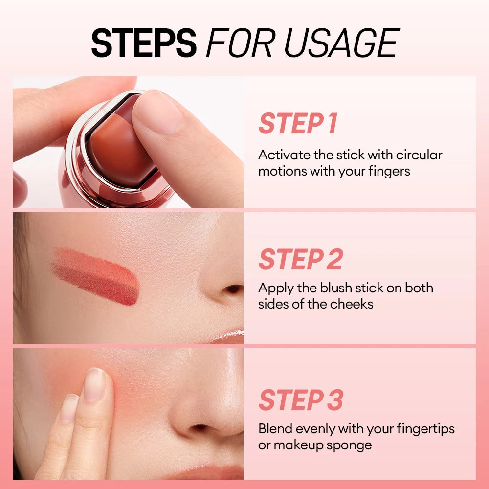 O.TWO.O 3-in-1 Cream Blush Stick — Eyes, Cheeks & Lips