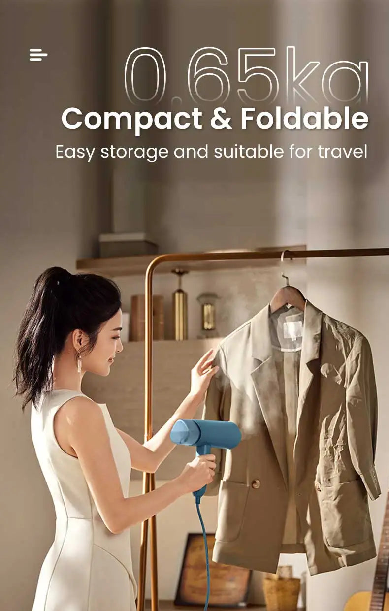 Philips Handheld Garment Steamer — Foldable, Fast-Heat & Sanitising Steam