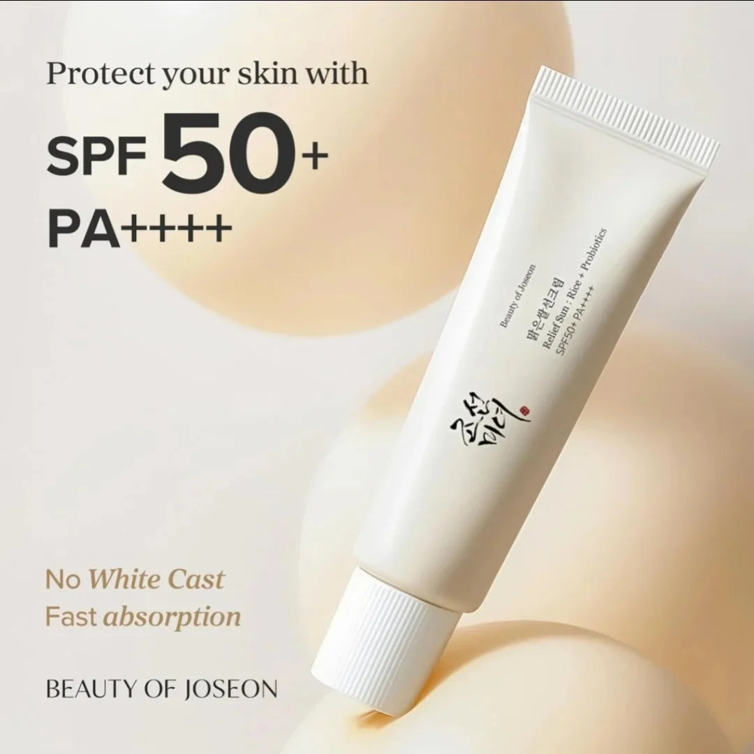 Beauty of Joseon Relief Sun — Rice & Probiotic SPF50+ PA++++ Sunscreen 50ml