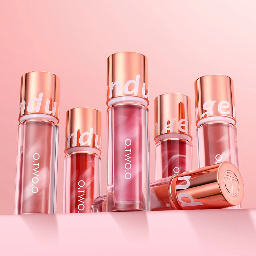 O.TWO.O Liquid Lipstick — 24H Waterproof Velvet Matte in 8 Named Shades