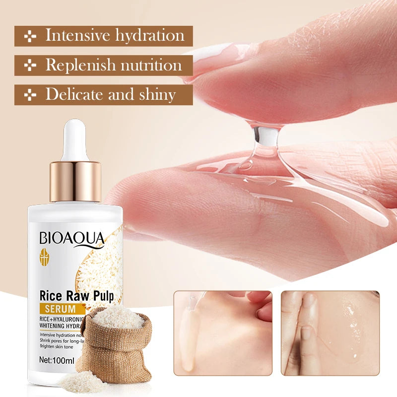 BIOAQUA White Rice Face Serum — Anti-Ageing, Brightening & Deep Moisturising
