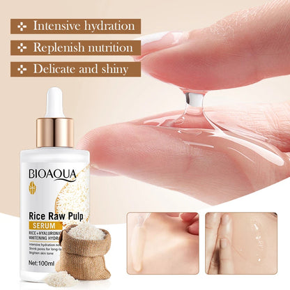 BIOAQUA White Rice Face Serum — Anti-Ageing, Brightening & Deep Moisturising