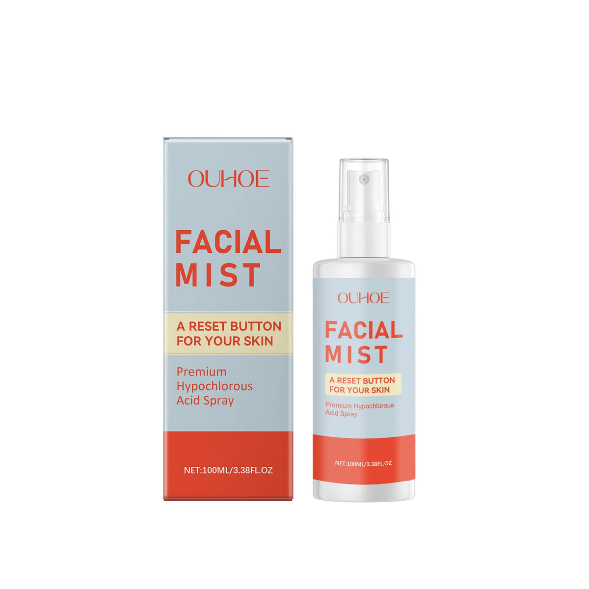Hypochlorous Acid Facial Spray — Soothing, Acne & Redness Relief Skin Mist