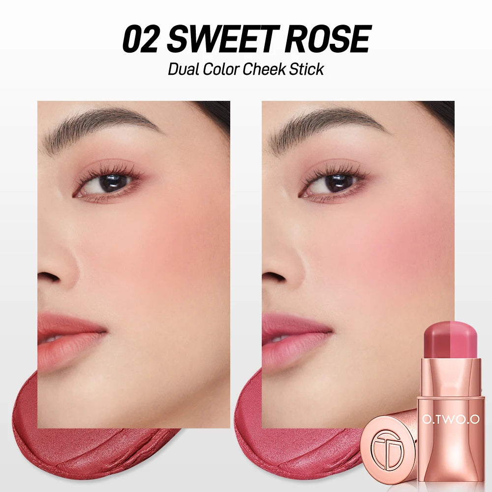 O.TWO.O 3-in-1 Cream Blush Stick — Eyes, Cheeks & Lips
