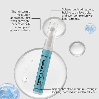 Roll-On Peptide Firming Eye Serum Smooth Fine Lines Brightening Eyes Area Reduce Dark Circles Puffiness Anti-Wrinkle Eye Essence