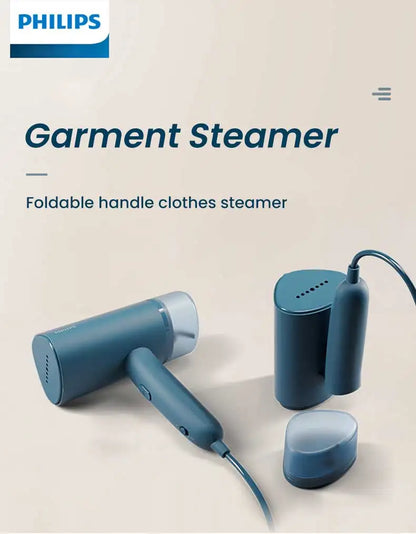 Philips Handheld Garment Steamer — Foldable, Fast-Heat & Sanitising Steam