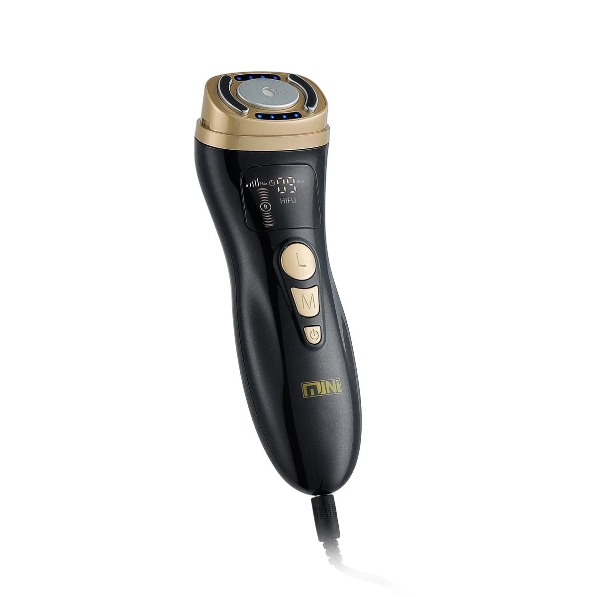 Mini HIFU Facial Lifting Device — RF, EMS & Ultrasonic Skin Tightening for Face, Chin, Neck & Eyes
