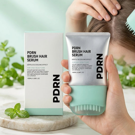 PDRN Hair Serum with Built-In Brush — Anti Hair Loss, Scalp Nourishing & Root Strengthening Treatment