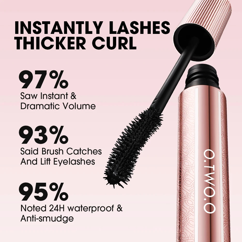 O.TWO.O 4D Mascara — Waterproof Volume & Length, Non-Smudging