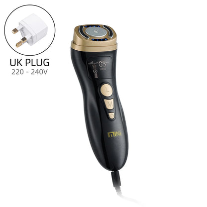 Mini HIFU Facial Lifting Device — RF, EMS & Ultrasonic Skin Tightening for Face, Chin, Neck & Eyes