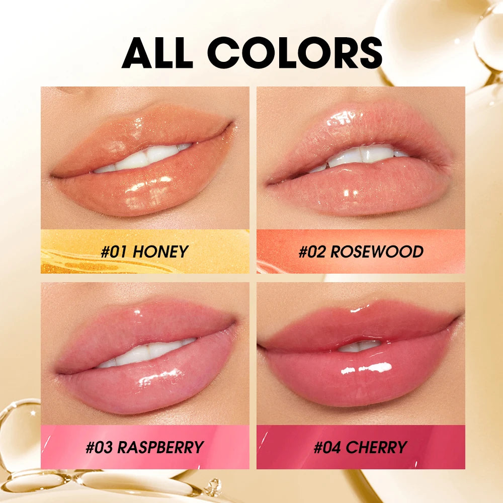 O.TWO.O Lip Oil Gloss — Moisturising, Non-Sticky & Plumping Lip Treatment