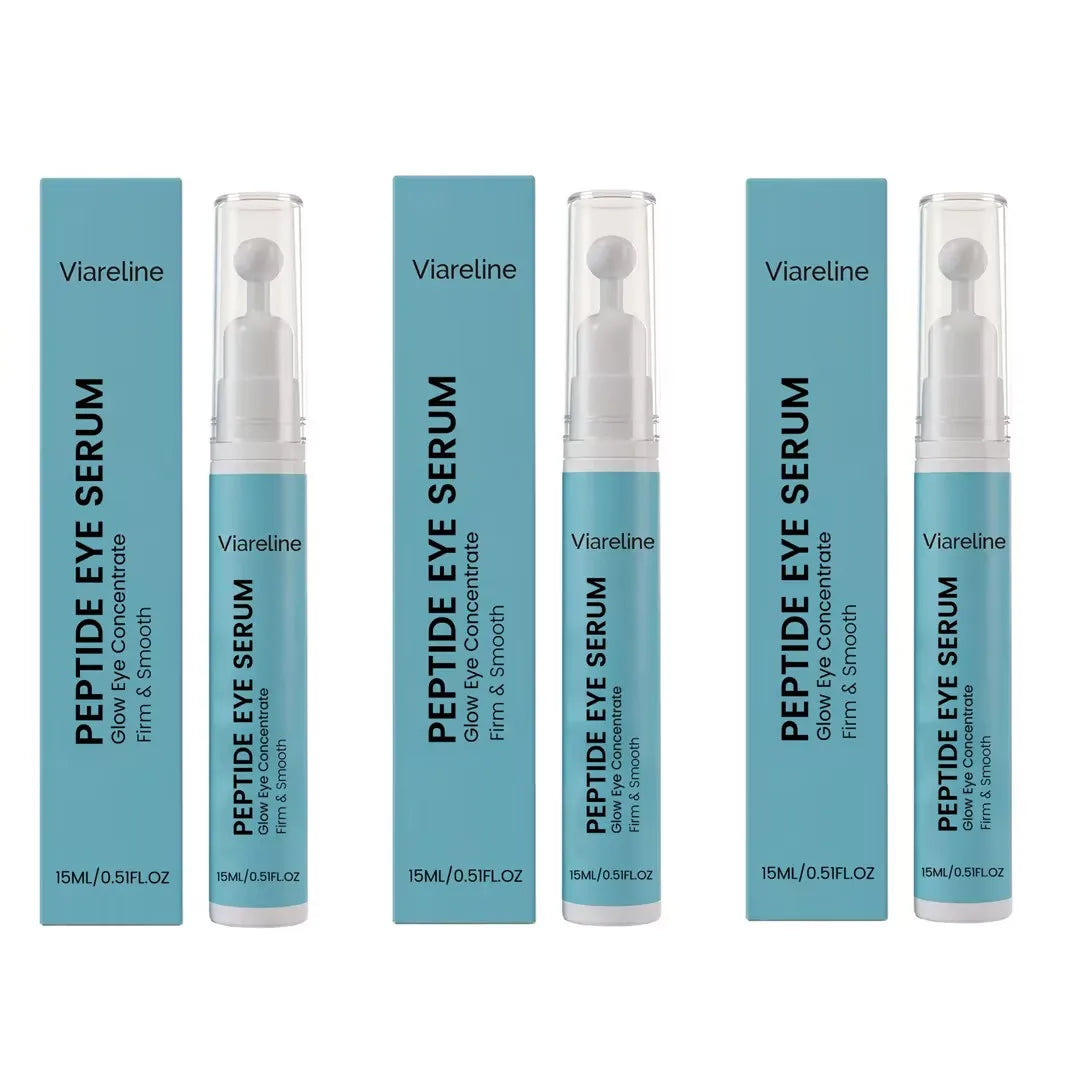 Roll-On Peptide Firming Eye Serum Smooth Fine Lines Brightening Eyes Area Reduce Dark Circles Puffiness Anti-Wrinkle Eye Essence