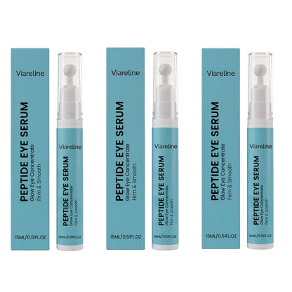 Roll-On Peptide Firming Eye Serum Smooth Fine Lines Brightening Eyes Area Reduce Dark Circles Puffiness Anti-Wrinkle Eye Essence