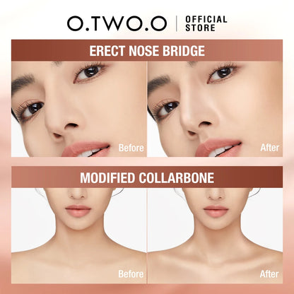 O.TWO.O Double Head Contour & Highlight Stick — Sculpt, Define & Brighten in One