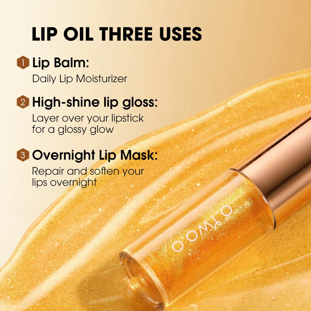 O.TWO.O Lip Oil Gloss — Moisturising, Non-Sticky & Plumping Lip Treatment