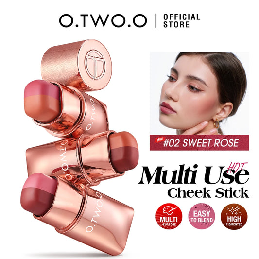 O.TWO.O 3-in-1 Cream Blush Stick — Eyes, Cheeks & Lips