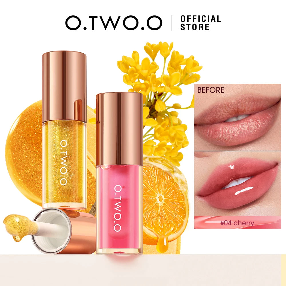O.TWO.O Lip Oil Gloss — Moisturising, Non-Sticky & Plumping Lip Treatment