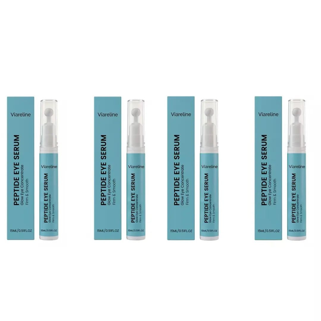 Roll-On Peptide Firming Eye Serum Smooth Fine Lines Brightening Eyes Area Reduce Dark Circles Puffiness Anti-Wrinkle Eye Essence
