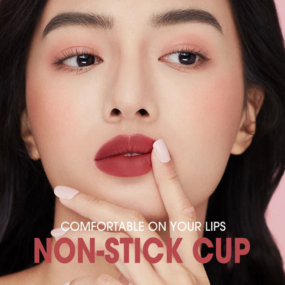 O.TWO.O Matte Lipstick — 24H Waterproof, Non-Stick & Velvet Finish in 8 Shades