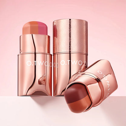 O.TWO.O 3-in-1 Cream Blush Stick — Eyes, Cheeks & Lips