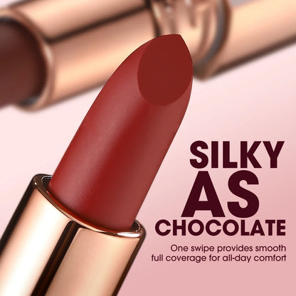 O.TWO.O Matte Lipstick — 24H Waterproof, Non-Stick & Velvet Finish in 8 Shades