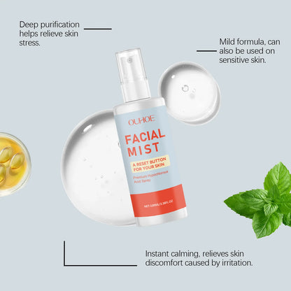 Hypochlorous Acid Facial Spray — Soothing, Acne & Redness Relief Skin Mist