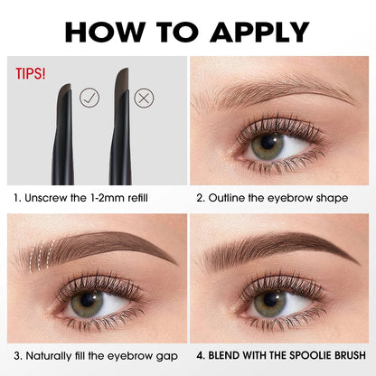 O.TWO.O Machete Eyebrow Pencil — Waterproof, High Pigment & Long-Lasting