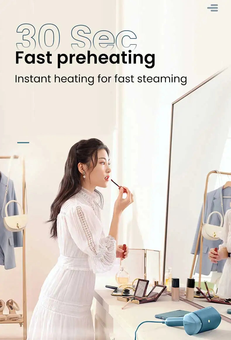 Philips Handheld Garment Steamer — Foldable, Fast-Heat & Sanitising Steam