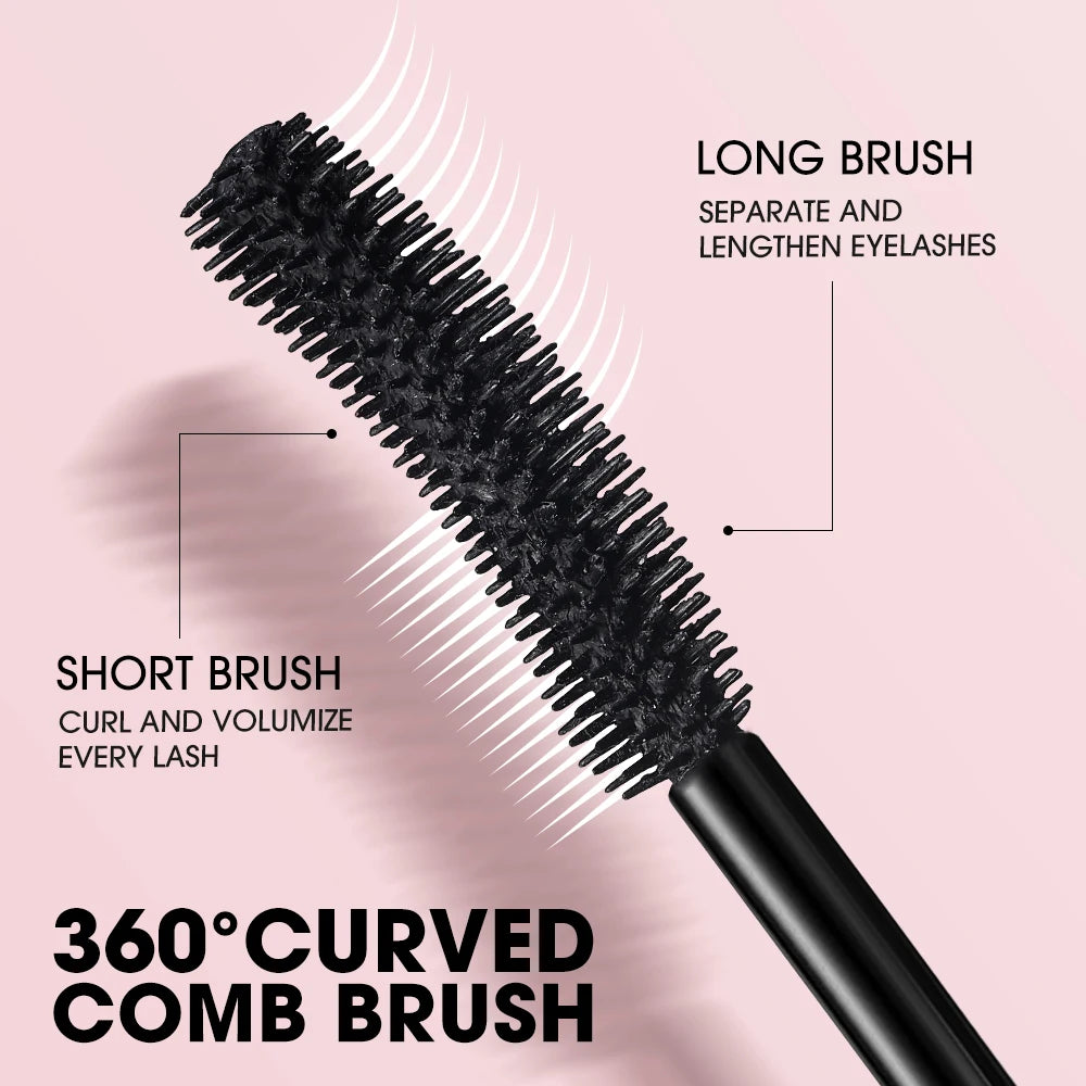 O.TWO.O 4D Mascara — Waterproof Volume & Length, Non-Smudging