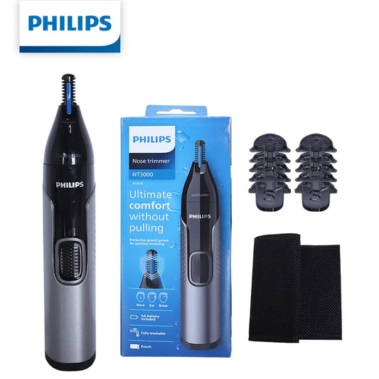 Philips Nose Hair Trimmer NT3650/16 — Painless, Washable & Precise Grooming for Men & Women